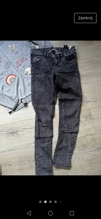 H&M spodnie rurki i bluzka 158cm 12 lat