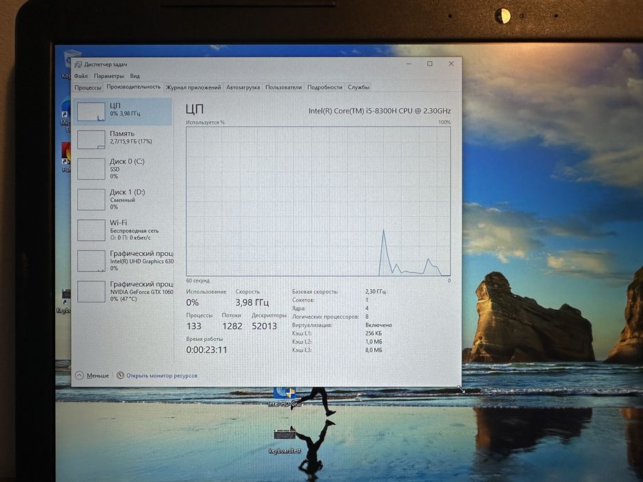 Продам игровой ноутбук DELL 17.3/i5-8300H/gtx 1060 6gb