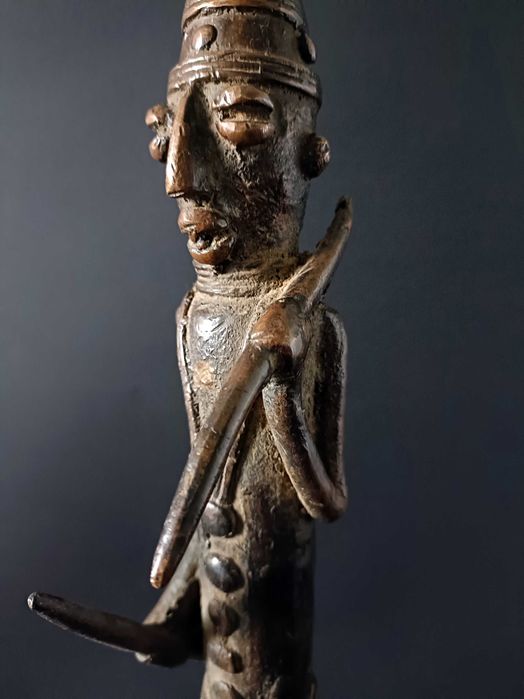 Jeździec Sao na słoniu Afrykański Brąz Benin Dogon Czad Wosk tracony