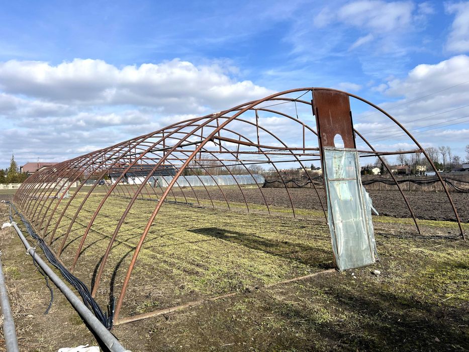 Tunele ogrodnicze – konstrukcja pod folię 8x32 m