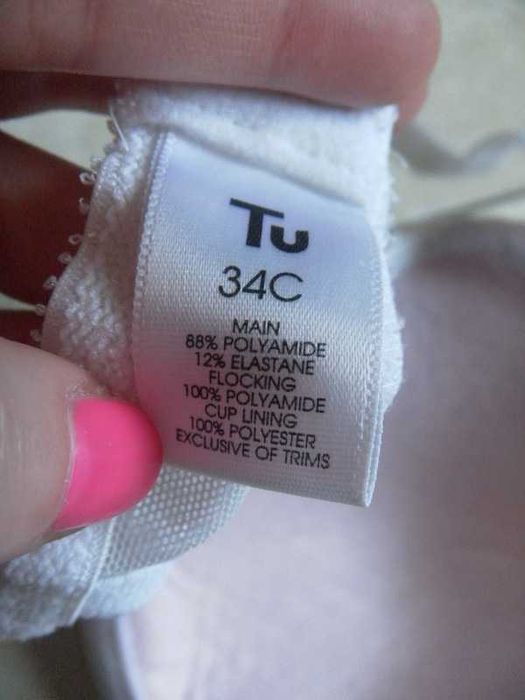 Stanik biustonosz 75C 34C TU koronka bielizna damska