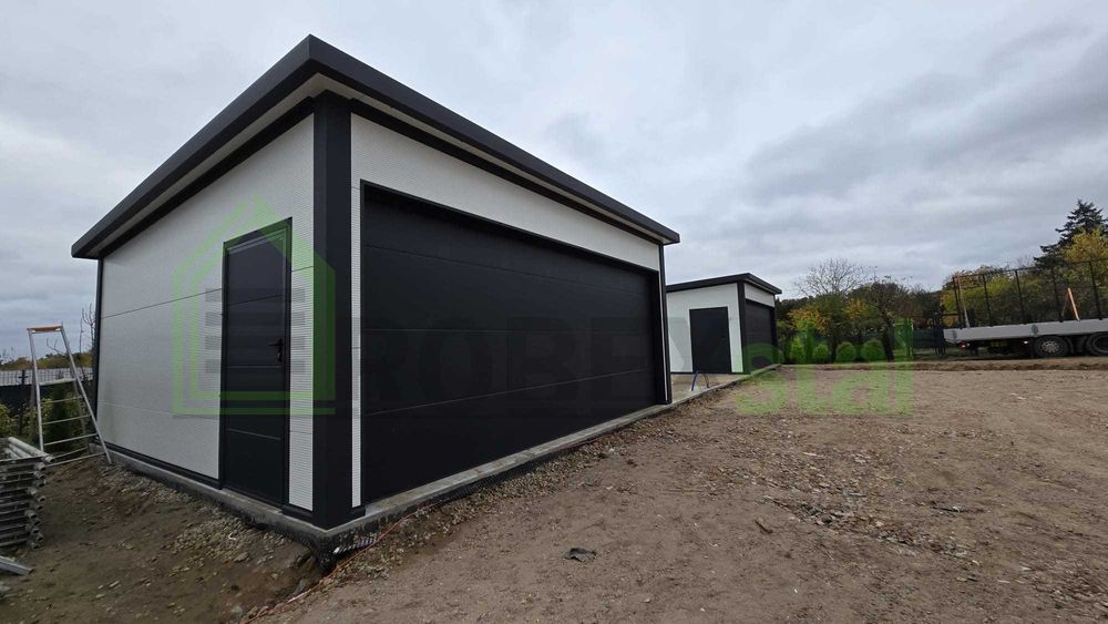 garaż ocieplany 5x7 płyta warstwowa brama segmentowa MONTAŻ CAŁY KRAJ