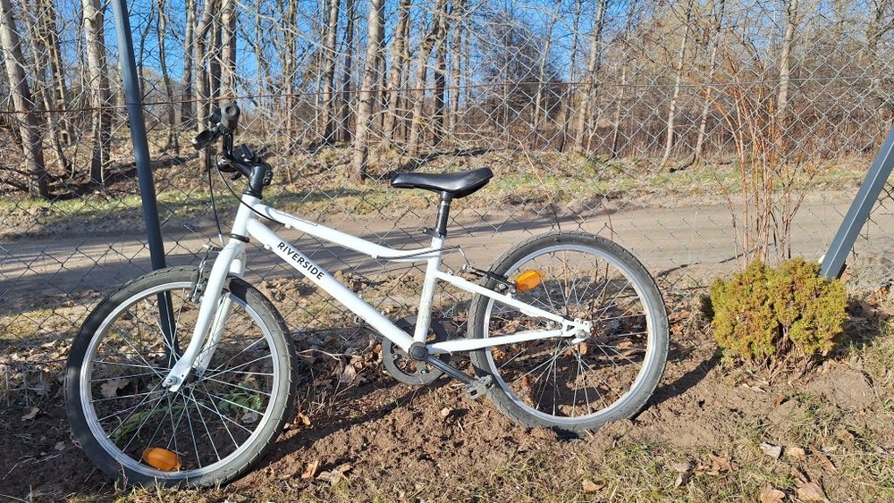 Rower Riverside biały, dla dziecka