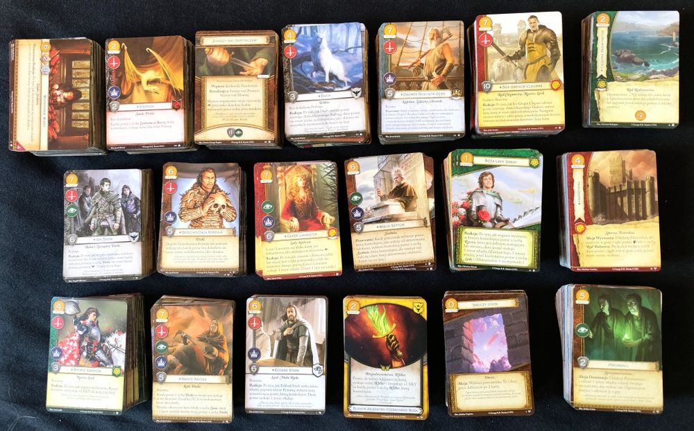 Gra o Tron LCG (2 edycja PL) - Karty Podstawki, Dodatków, Cykli