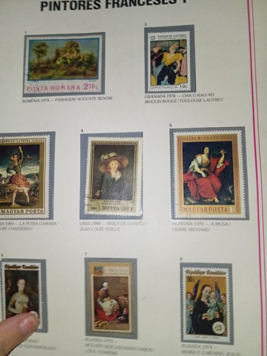 Selos de arte e pintura