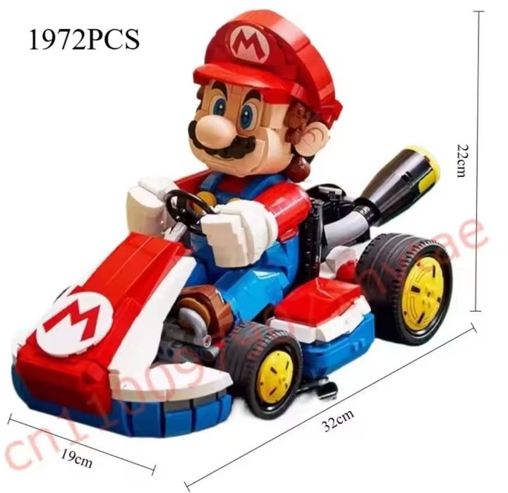 Конструктор  1 в 1  Super Mario 1972 блоков Lego Standard Kart