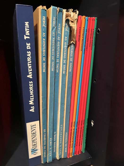 Aventuras de Tintim, diferentes editoras