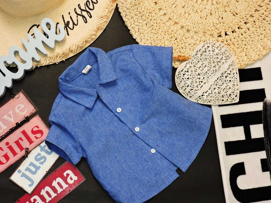 Shein - koszula ala jeans elegancik r 80