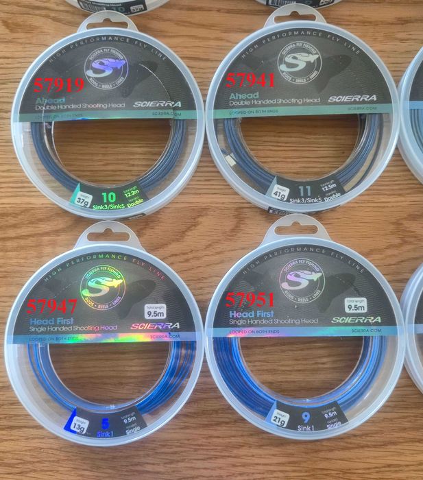 Nowe głowice muchowe 5 sztuk Scierra sznury