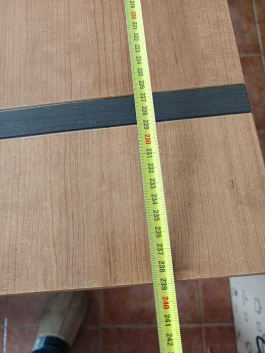 Mesa de jantar extensível Lourini 160/239cmx90cm e as 4 cadeiras