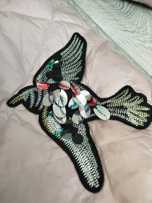 Куртка рожева, М довга