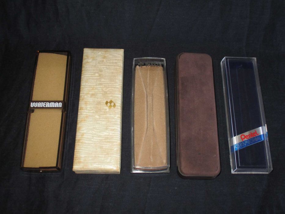 Estojos Canetas Vintage Waterman Parker Pentel Ballograf