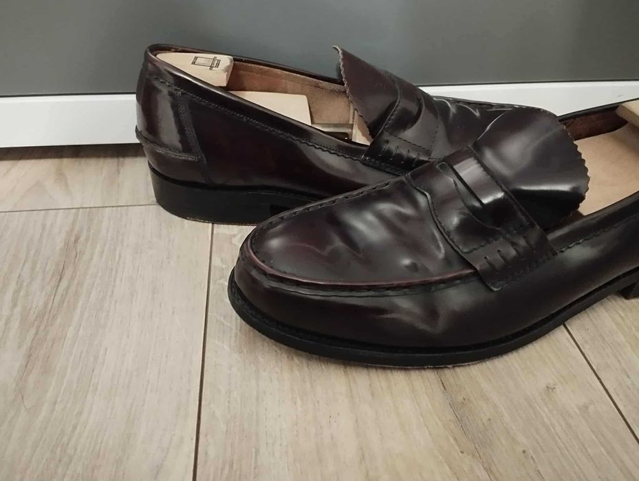 Barker Caruso Burgundy Loafer mocasin size 10F