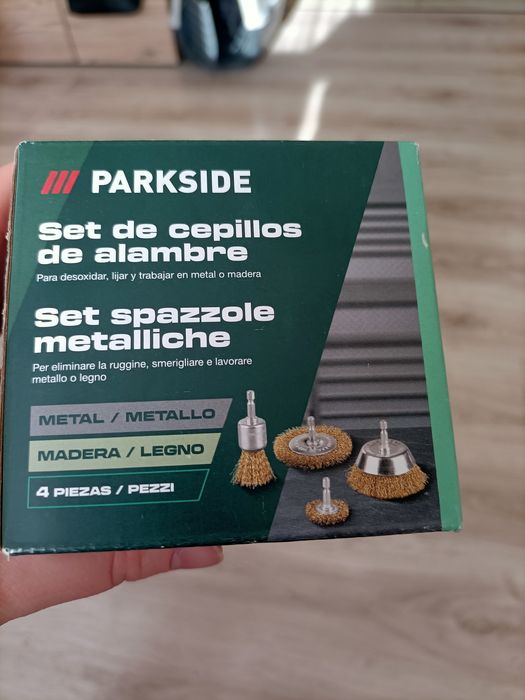 Zestaw szczotek drucianych Parkside