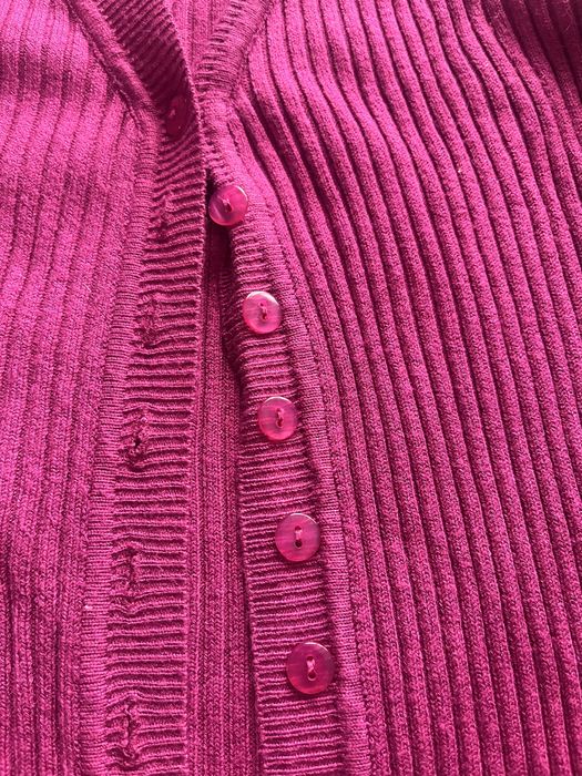 Burgundowy sweterek rozpinany