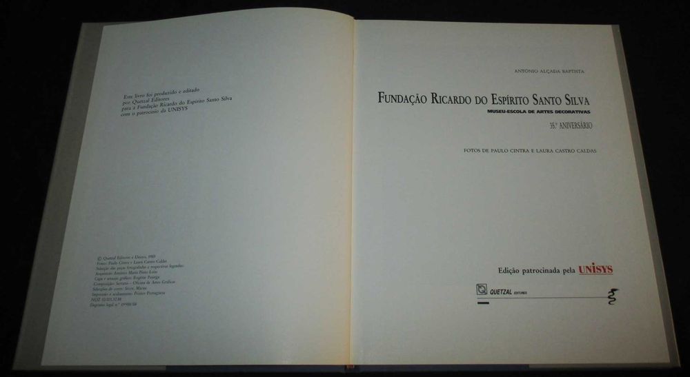 Livro Fundação Ricardo do Espírito Santo Silva António Alçada Baptista