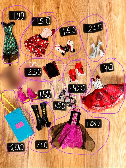 аксы Монстер хай monster high, цены на втором фото