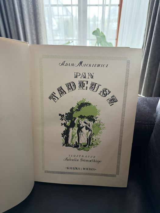 1950 rok. Pan Tadeusz. Ilustracje Gronowski. 34 cm