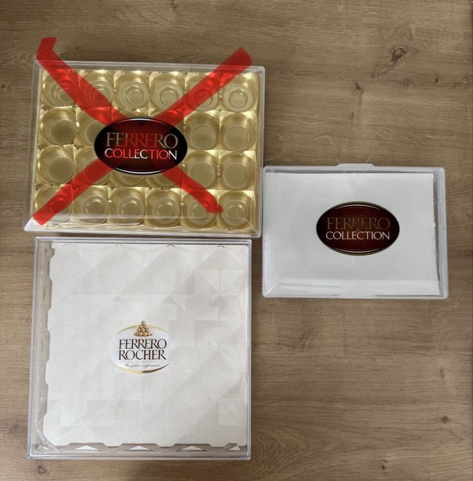 Коробка від ferrero rocher ферреро рошер