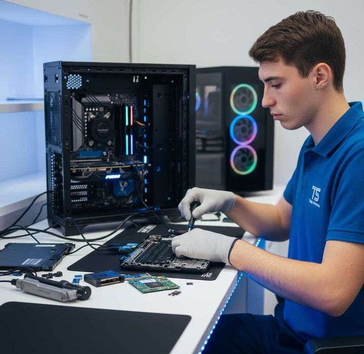 Arranjo Computadores Torre e Computadores Portáteis