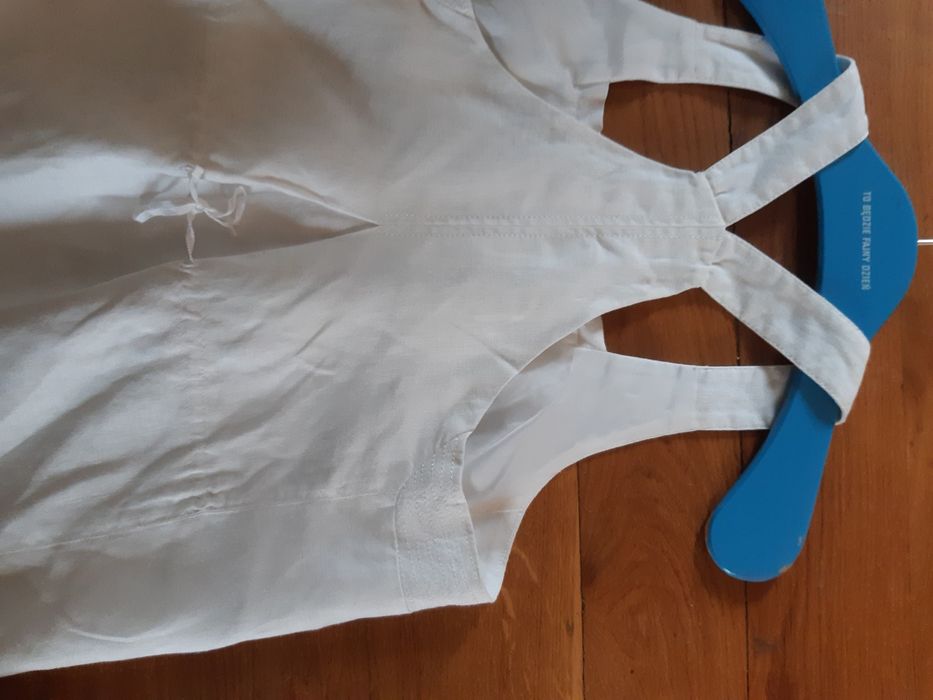 Next fenomenalna, nowa sukienka lniana premium white r XL i 42 - 44