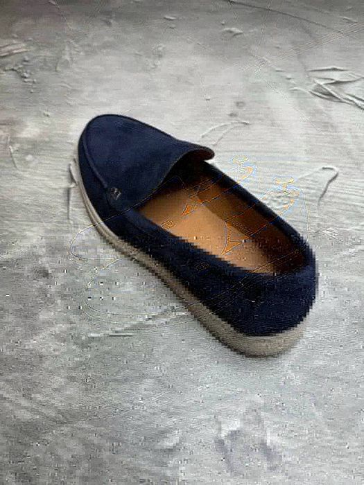 Замшевые лоферы туфли