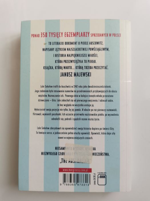 Ksiazka Tatuażysta z Auschwitz - Heather Morris