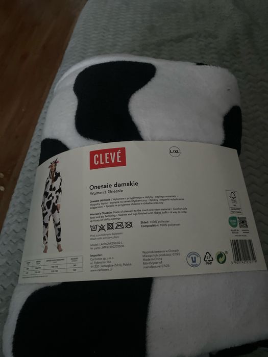 Piżama wzór Krówka