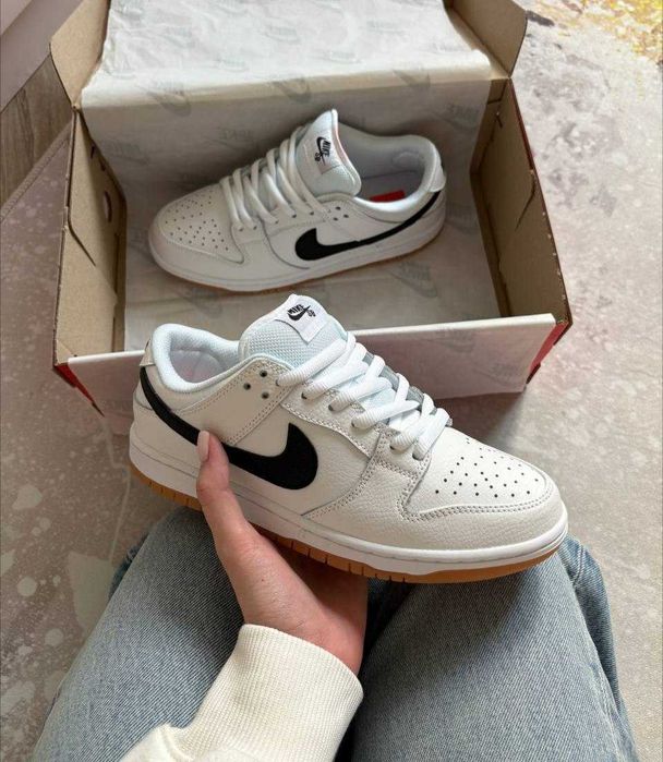 nike sb dunk low pro white gum - купить обувь мужскую Киевская