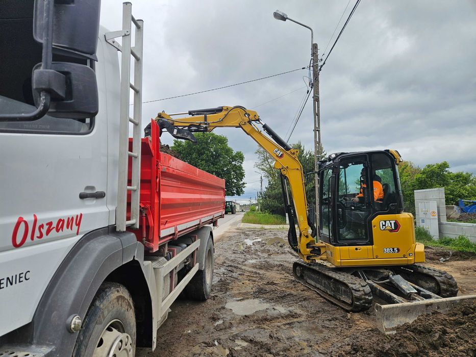 Wozidło terenowe 4x4 6t minikoparka4t wywrotka10t usługi z operatorem