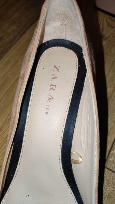 ZARA Pantofelki roz 39 niski obcas Raczej NOWE