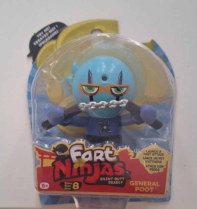 Zabawki Fart Ninjas pierdzące figurki