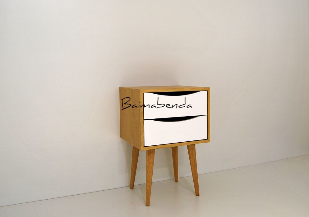 Par Mesas de Cabeceira / Retro Vintage / Estilo Nórdico