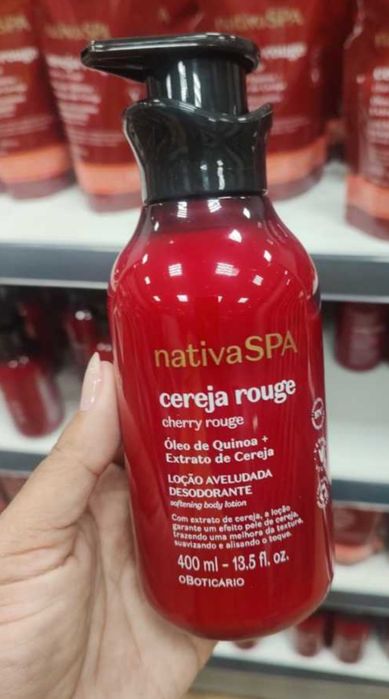 Loção Corporal Aveludada Nativa Spa Cereja Rouge 400ml