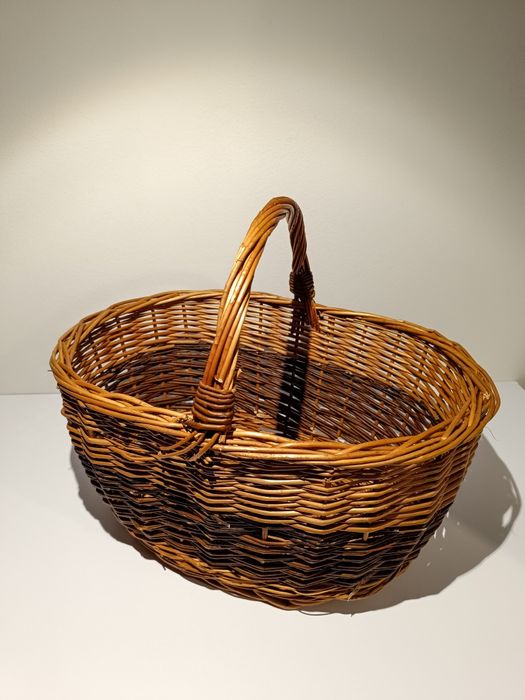 Kosze wiklinowe nowe – na grzyby, zakupy, prezent | 2 rozmiary