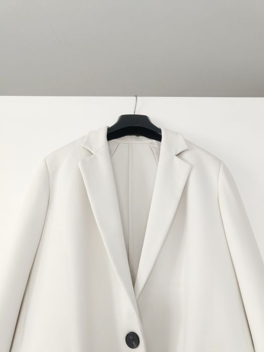 Marynarka Massimo dutti 38 M kremowa ecru wiskozowa klasyczna elegancka