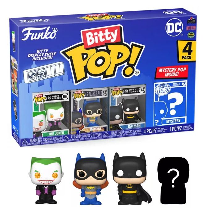 DC Funko Pop! Bitty 4 Pack 2.5cm The Joker Batman Bat-Girl