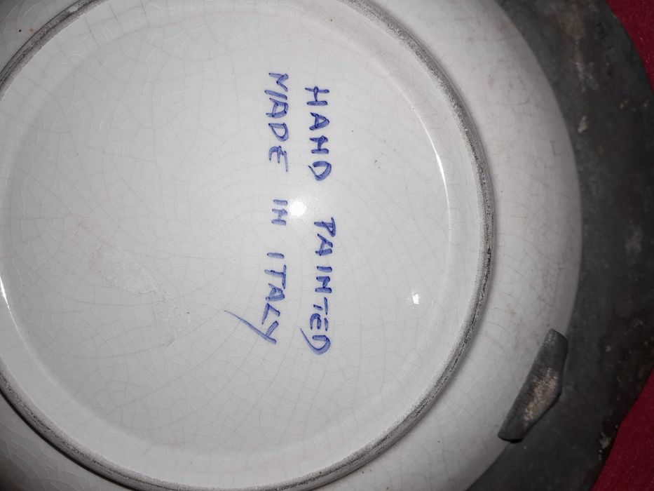 Pratos de cerâmica Italiana