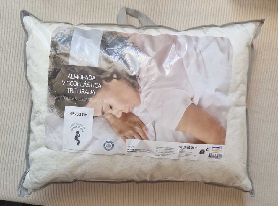 Almofada Viscoelástica Aloe Vera 45×60cm