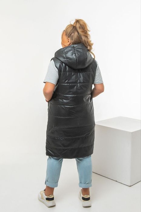 Женская удлинённая жилетка, жилет больших размеров. 52-62р