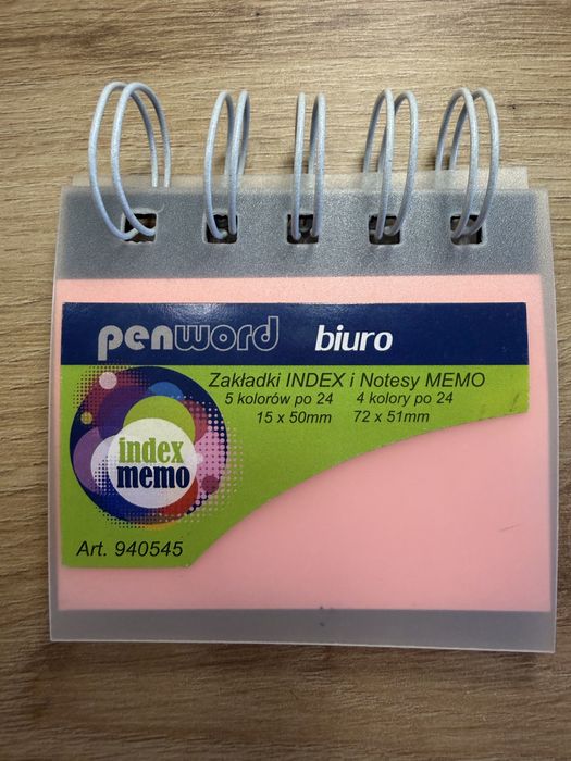 Karteczki przylepne dwa kolory