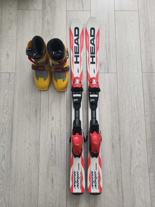 Narty dziecięce HEAD 107 cm + buty narciarskie regulowane 180-215
