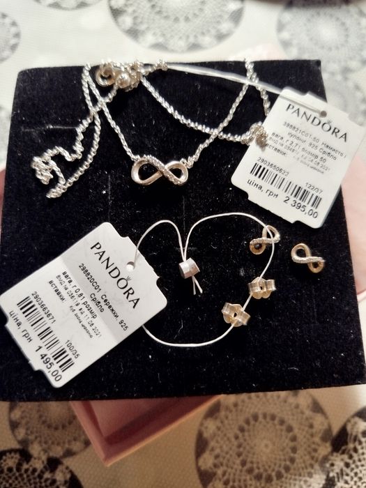 Серебряный набор Pandora.