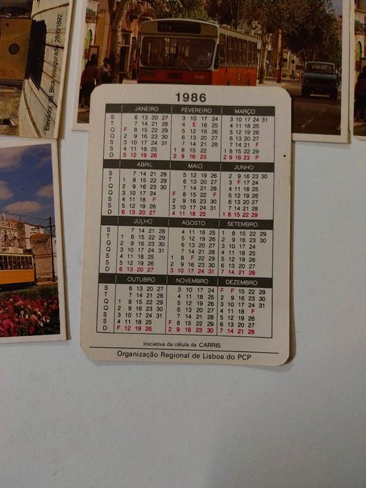 Coleção Carris - Calendários Antigos
