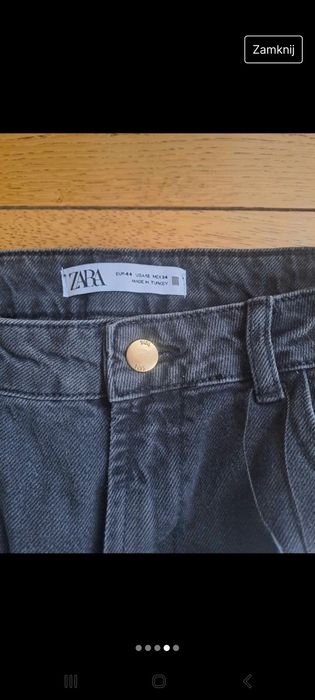 Spodnie jeansowe Zara XXL