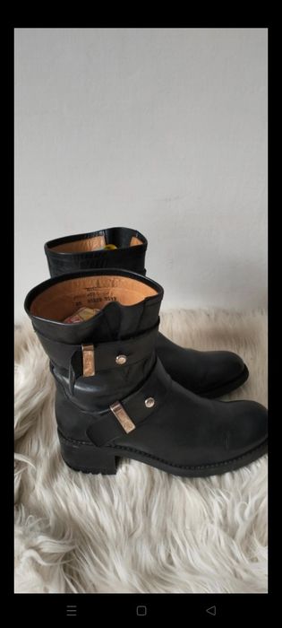 Damskie buty skórzane Freelance Biker rozmiar 39/25cm