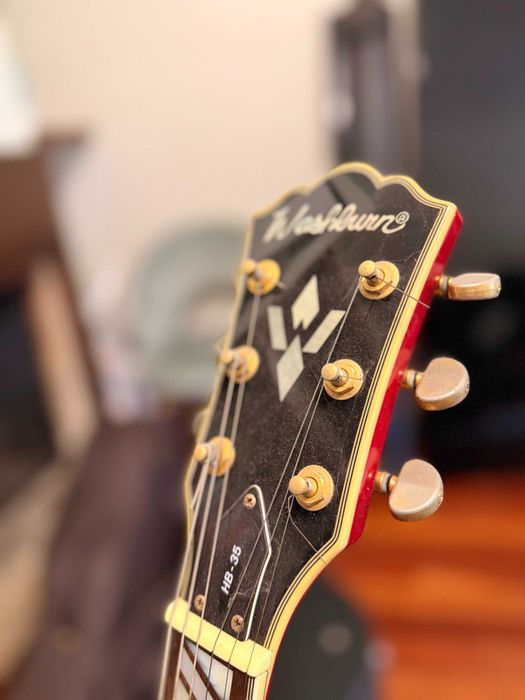 Washburn HB-35 Wine Red Semi-Hollow + Estojo Rígido Original