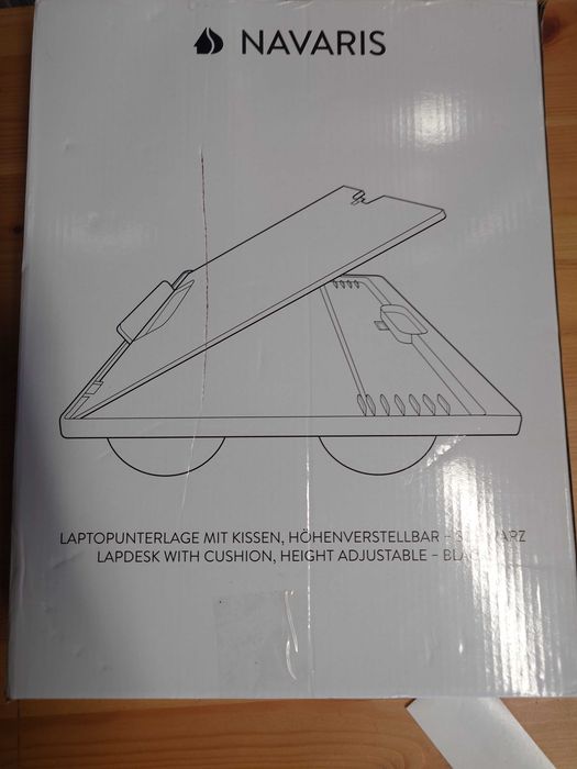 Navaris stolik pod laptopa taca na kolana regulowana
