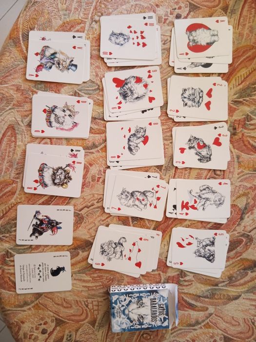 Jogo de cartas baralho tema Gatos Baralhados