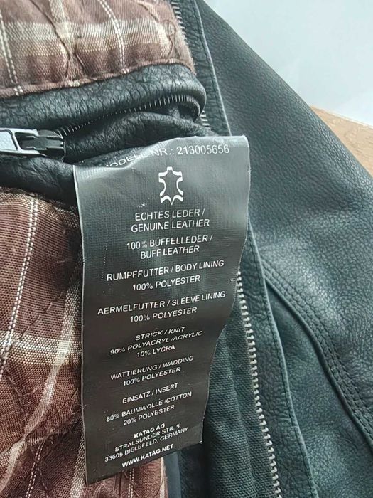 Commander kurtka wiosenna skórzana 100% Buffalo Leather Skóra bawola